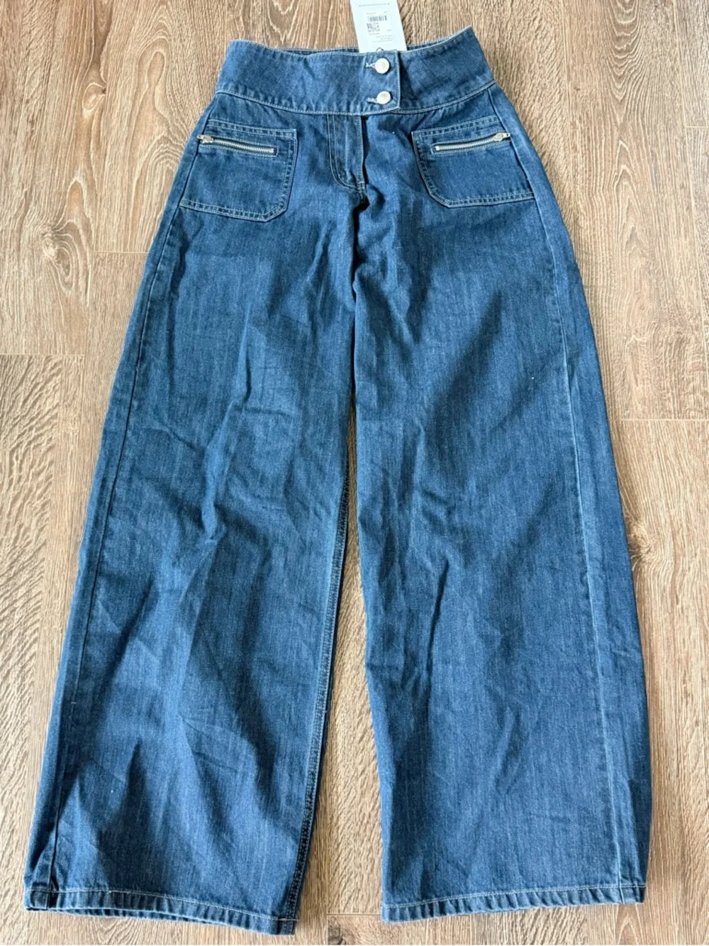 NWT princess polly Unwritten Mid Rise Wide Leg Jeans - Picture 2 of 4